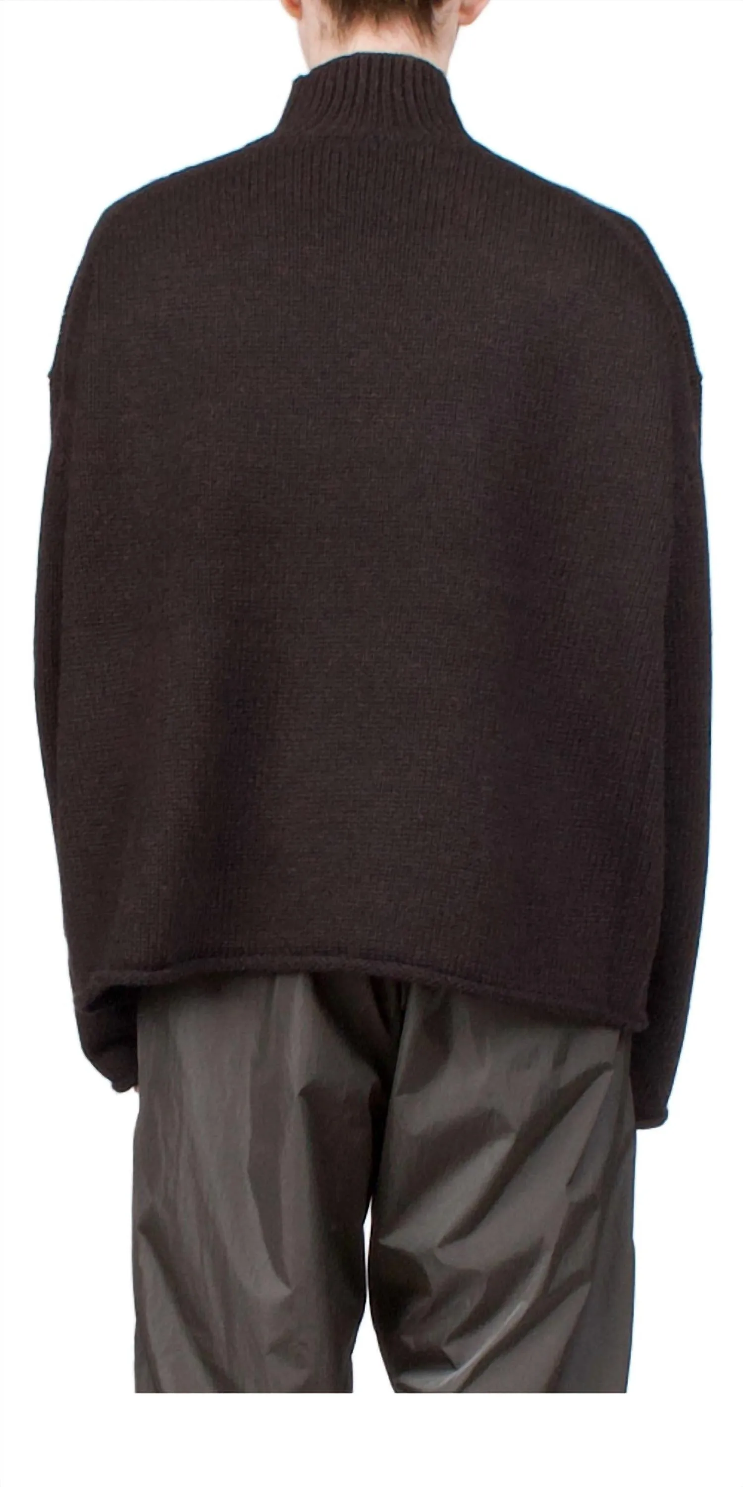Pull Col Rond Quotidien En Ébène
