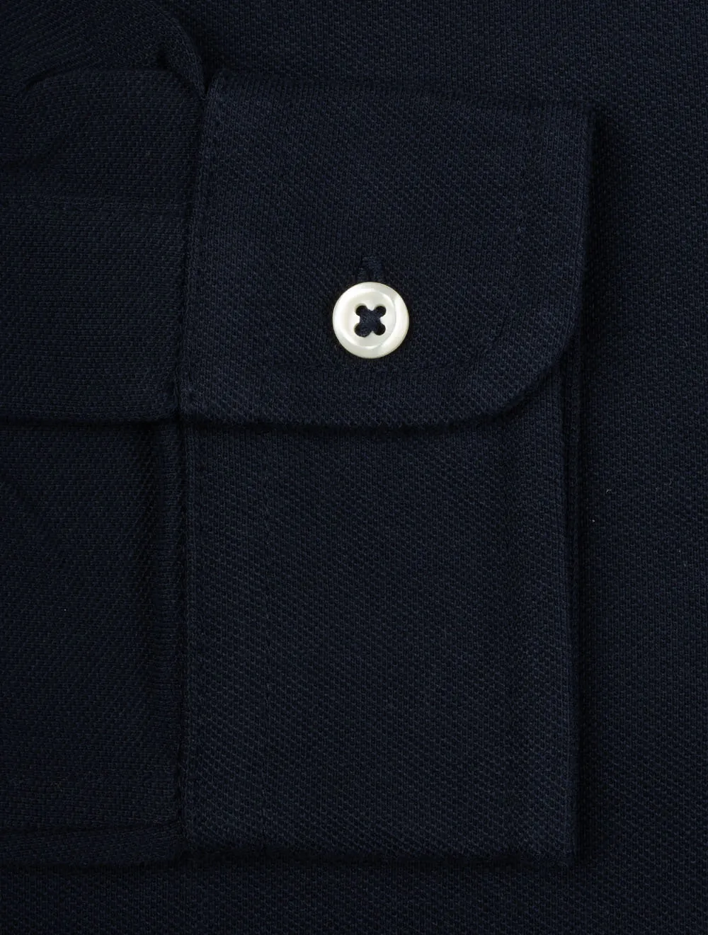 Chemise en maille à manches longues légère - Marine