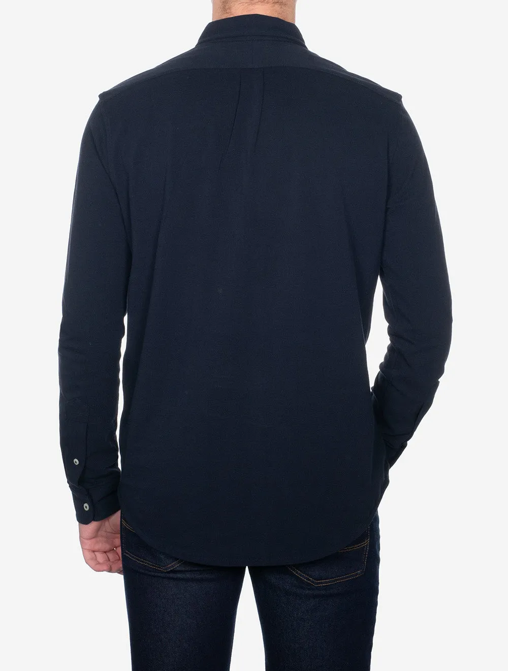 Chemise en maille à manches longues légère - Marine