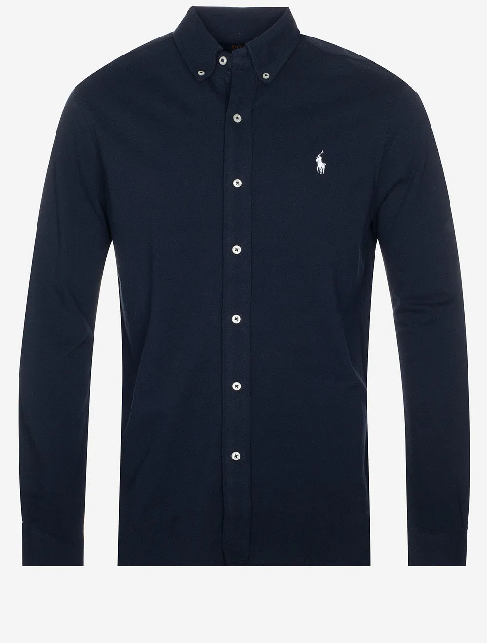 Chemise en maille à manches longues légère - Marine