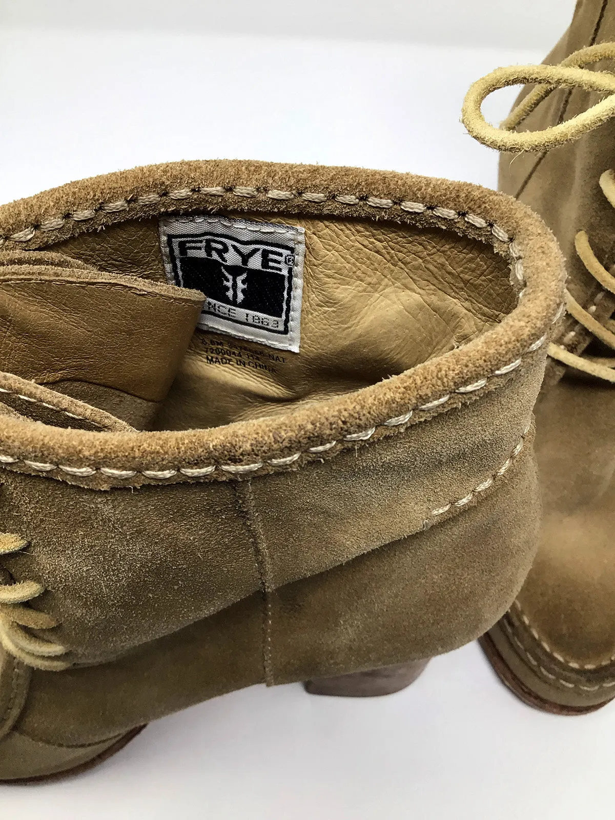 Bottes chelsea en daim marron clair Frye taille 8.5