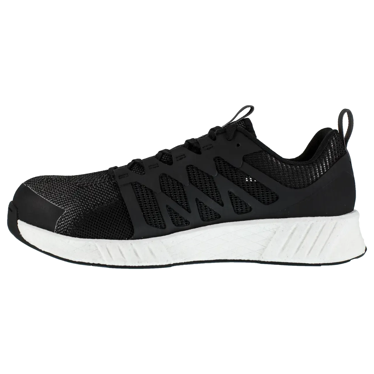 Chaussure de travail sportive à embout composite Fusion Flexweave Noir/Blanc