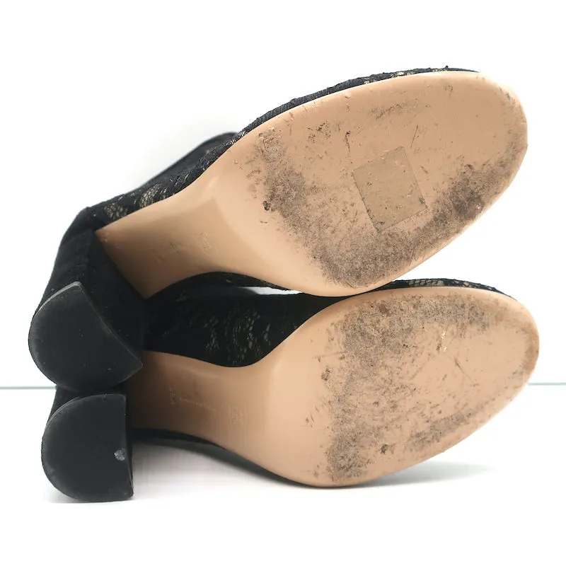 Bottes Boleyn Gianvito Rossi en Suède Noir Taille 38.5 avec Lacets