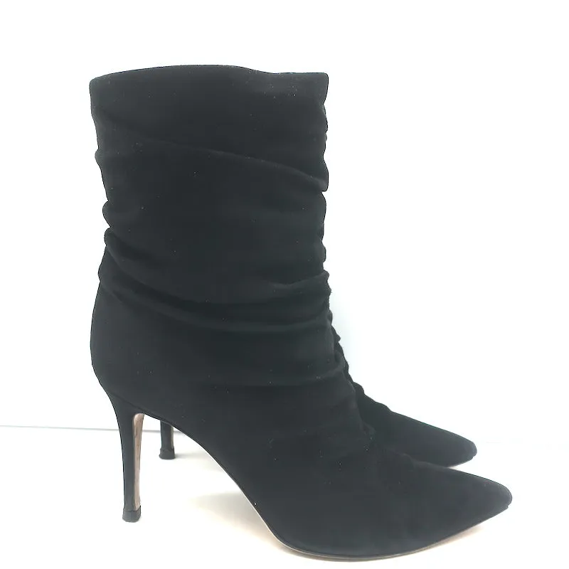 Bottes chelsea Gianvito Rossi Cecile en daim noir taille 36.5