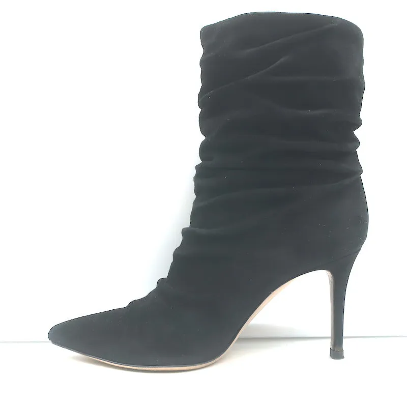 Bottes chelsea Gianvito Rossi Cecile en daim noir taille 36.5