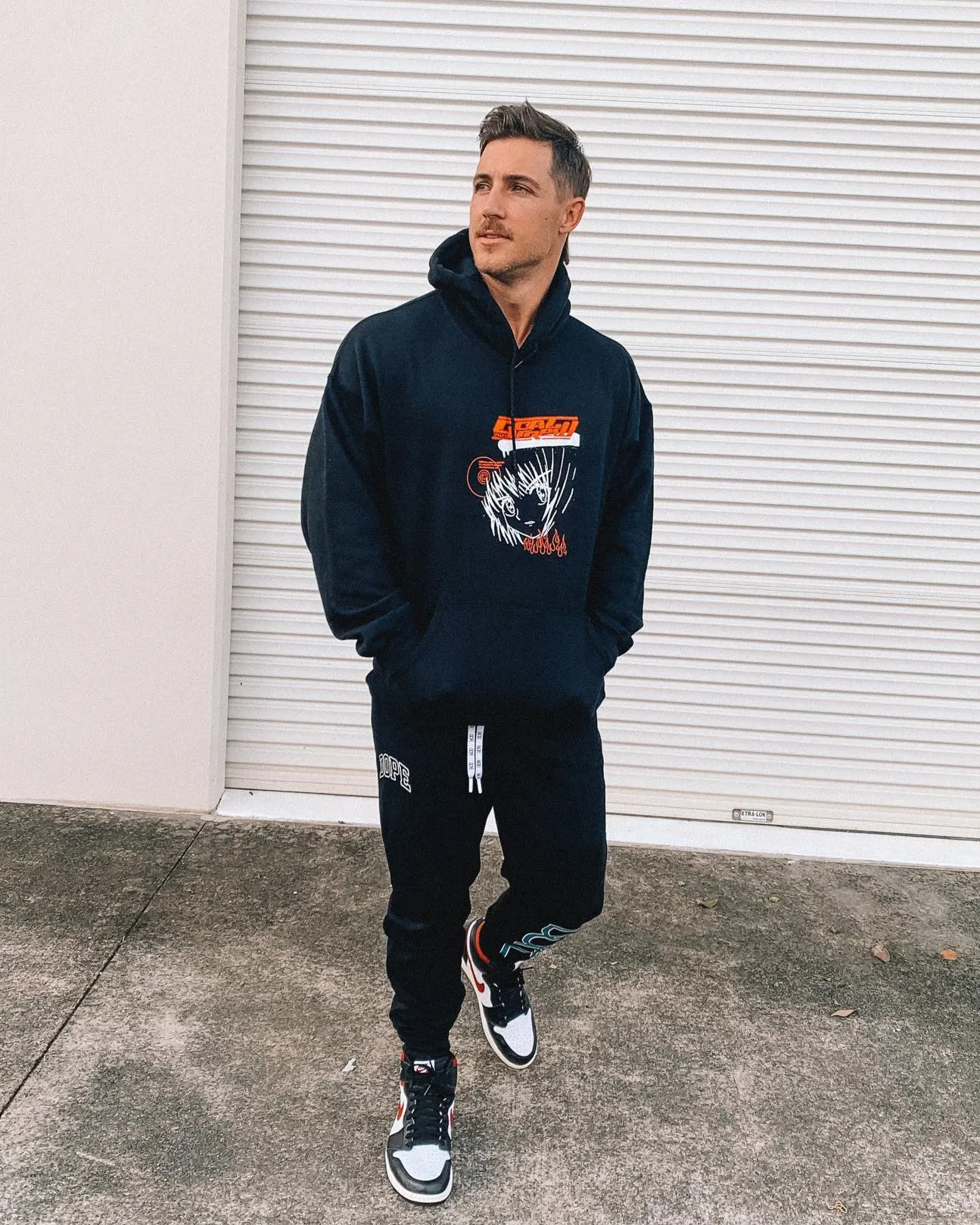 Goat Crew Sweat à capuche Sapporo Noir