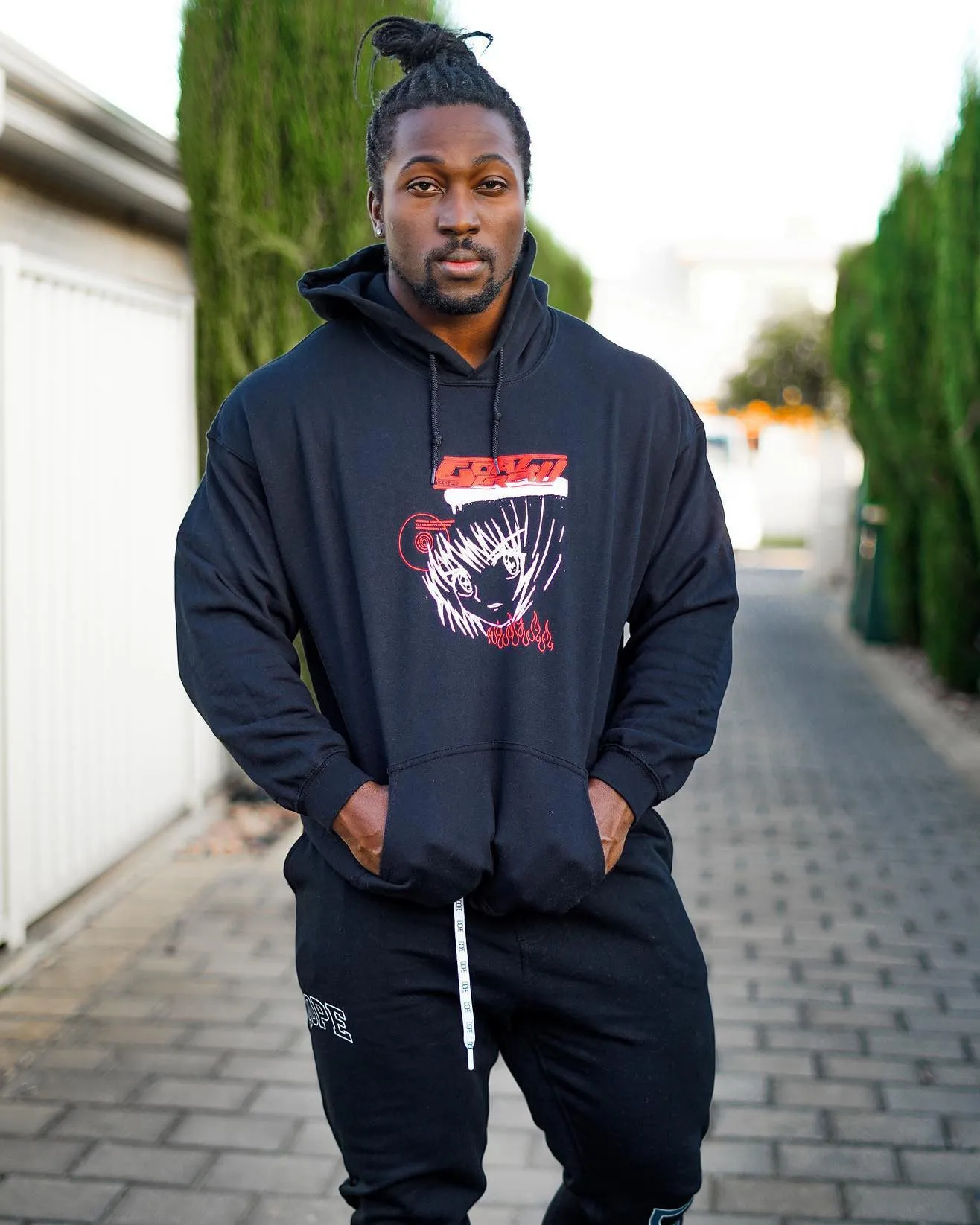 Goat Crew Sweat à capuche Sapporo Noir