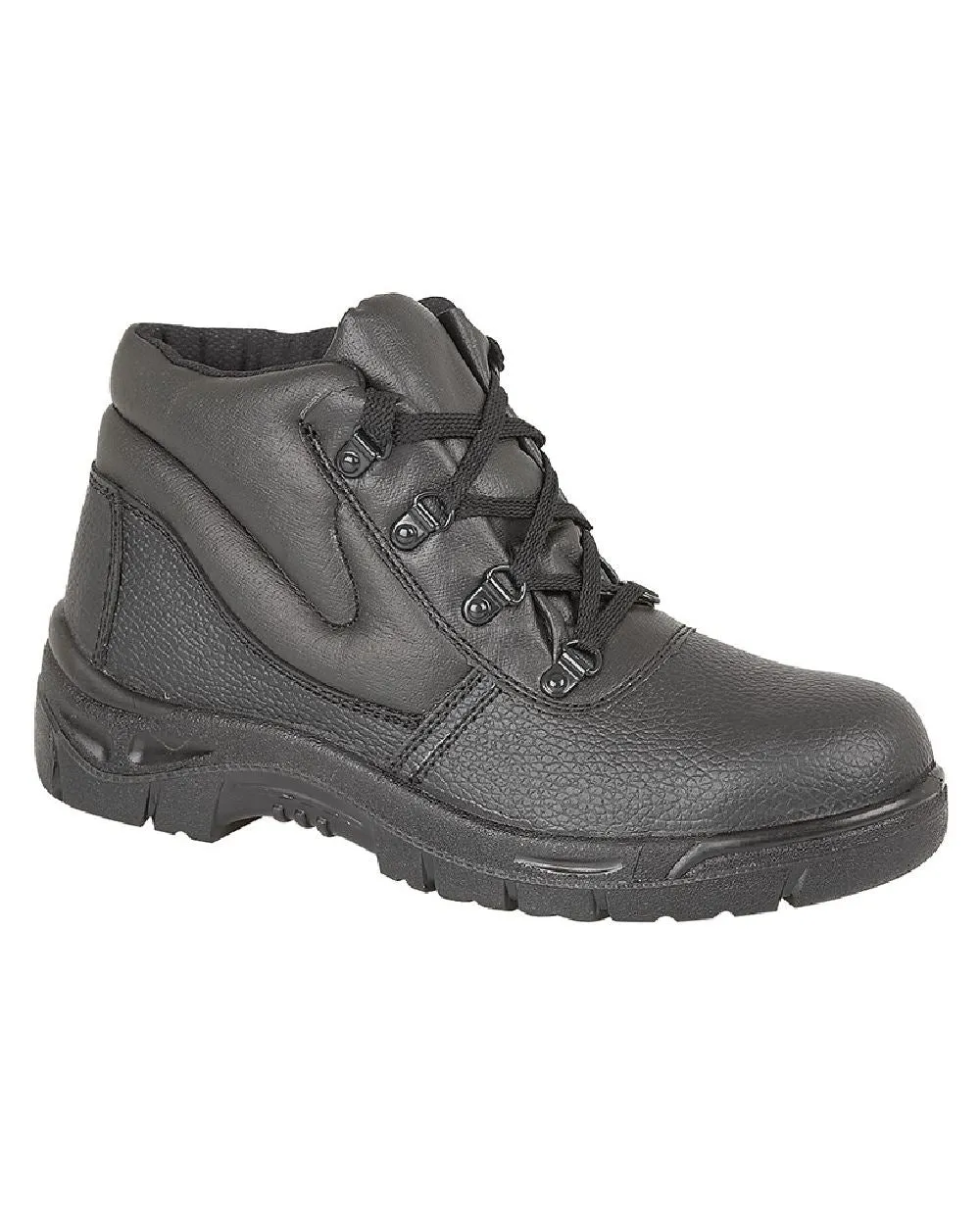 Bottes de sécurité Grafters à embout renforcé et cheville rembourrée en cuir grainé