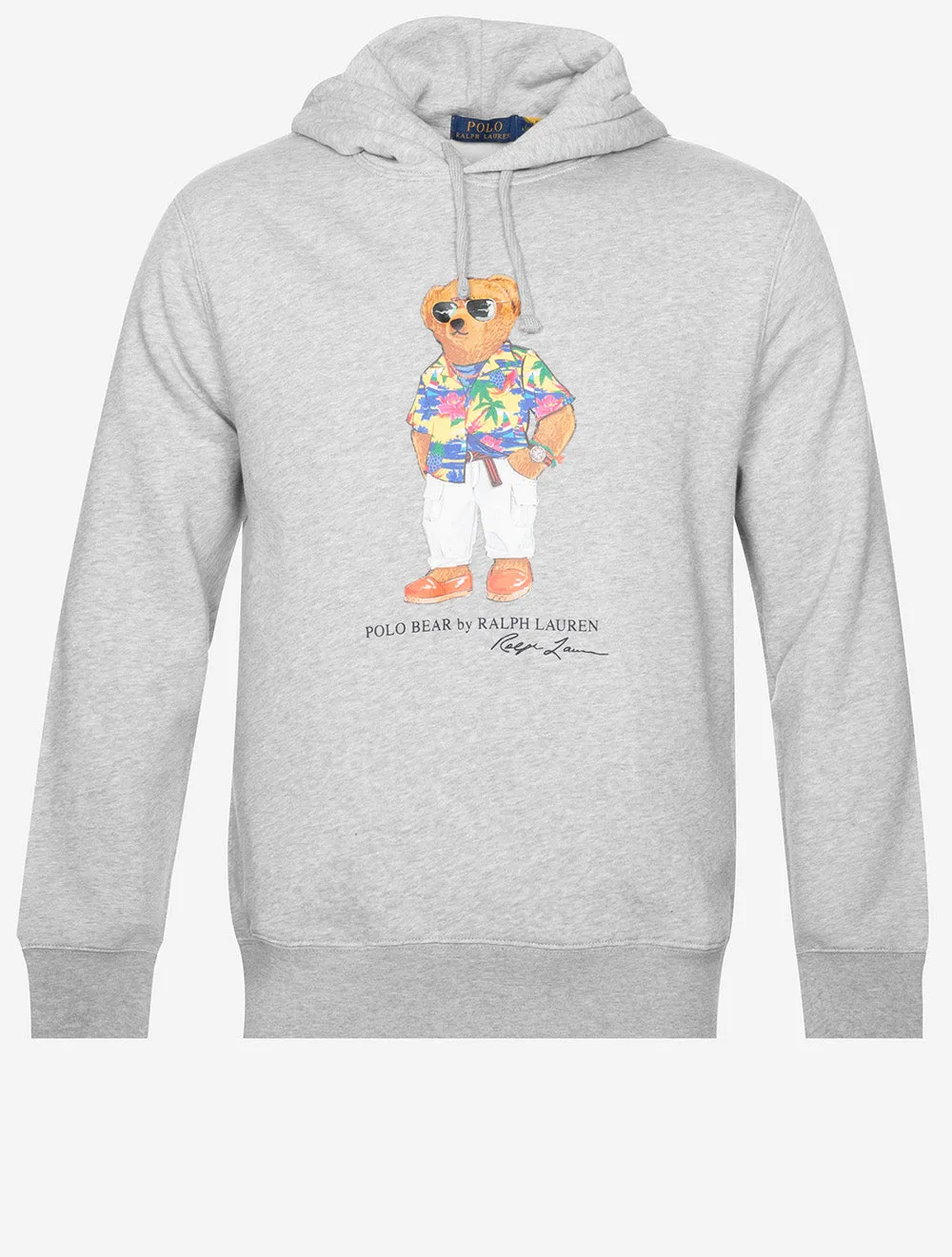 Pull à capuche en polaire graphique gris