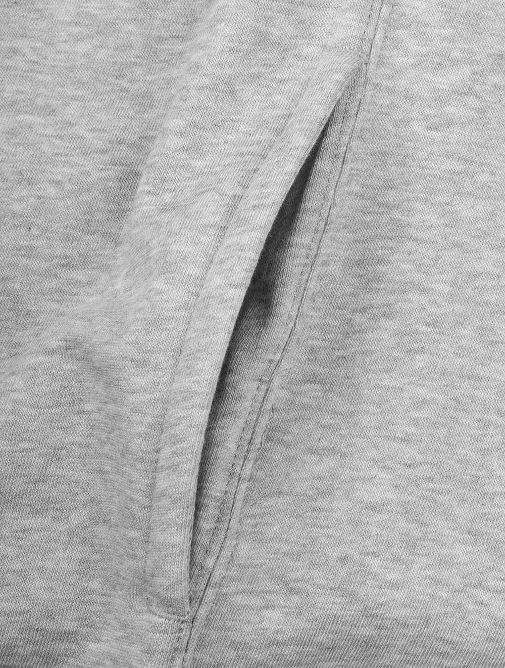 Pull à capuche en polaire graphique gris