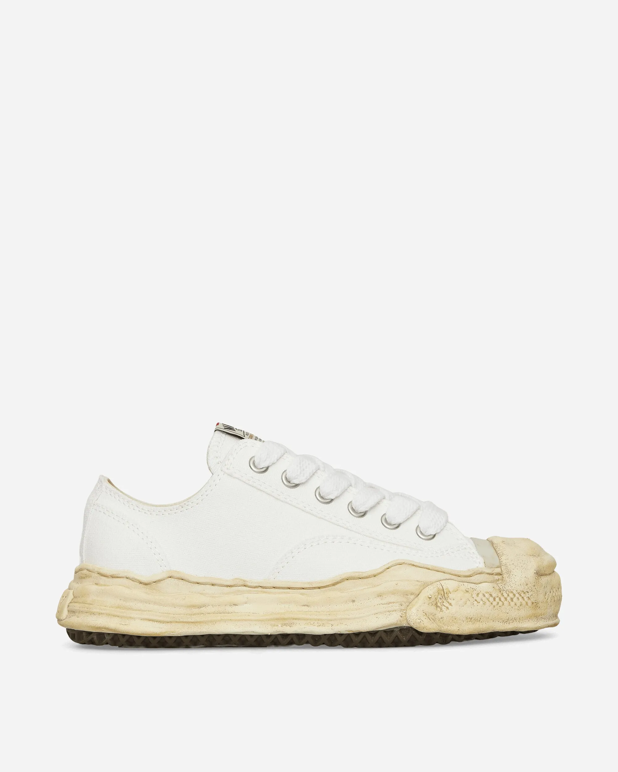 Hank OG Chaussures basses en toile à semelle teintée blanc