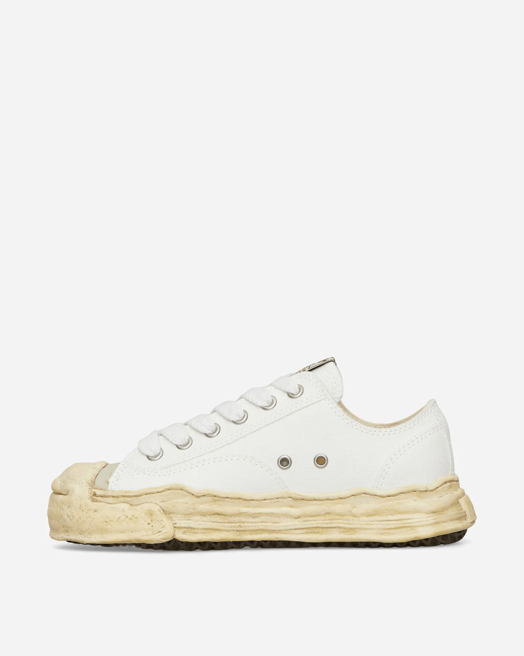 Hank OG Chaussures basses en toile à semelle teintée blanc
