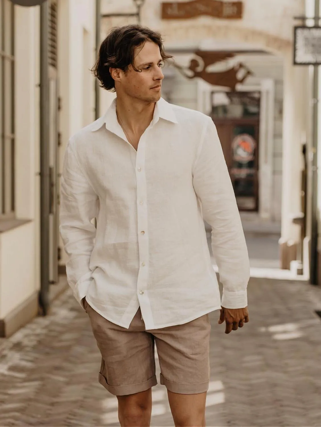 Chemise classique pour homme Hector en lin | Plusieurs couleurs