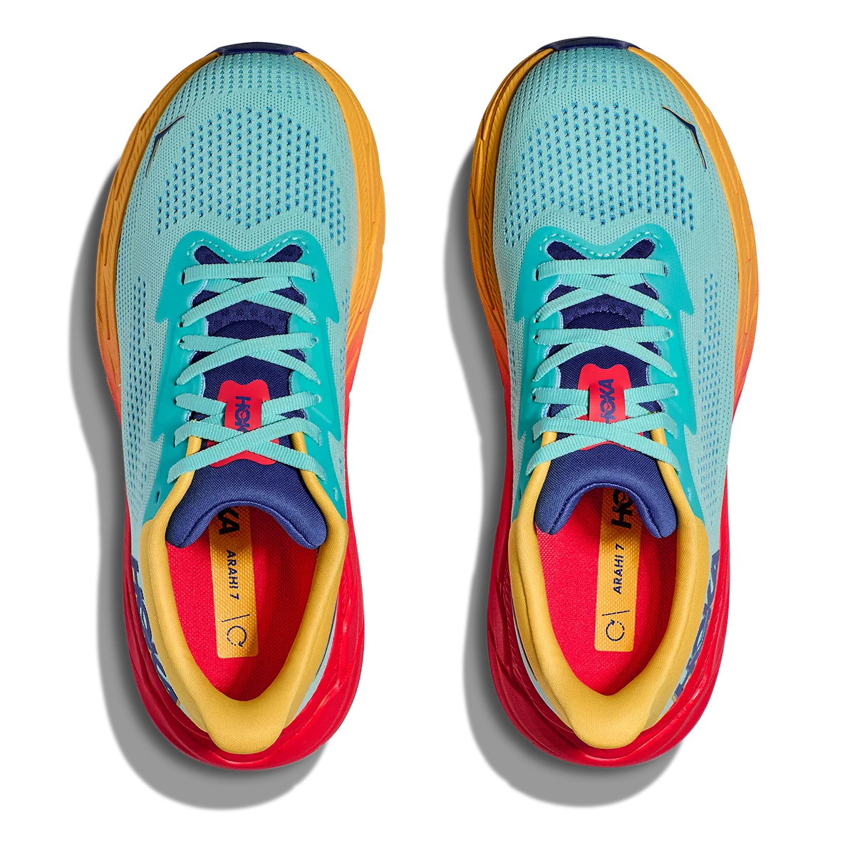 Hoka Arahi 7 - Sans Nuage - Coquelicot