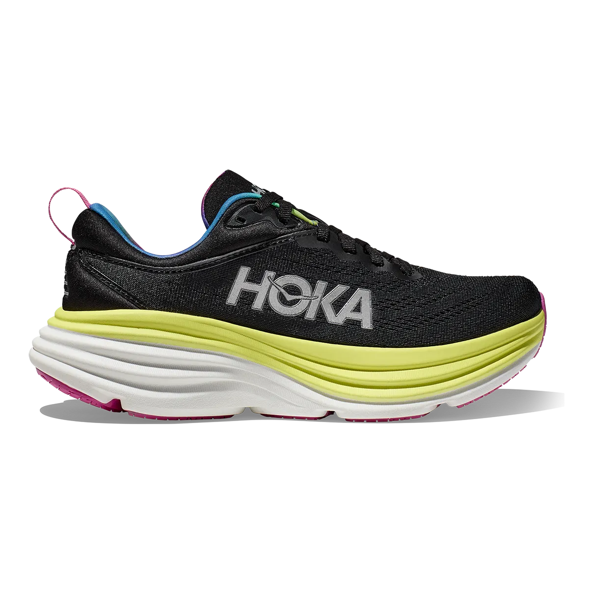 Hoka Bondi 8 - Noir - Lueur d'agrumes