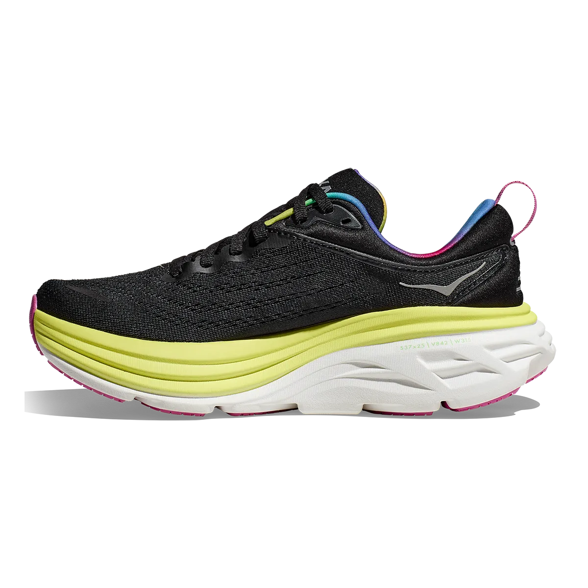Hoka Bondi 8 - Noir - Lueur d'agrumes