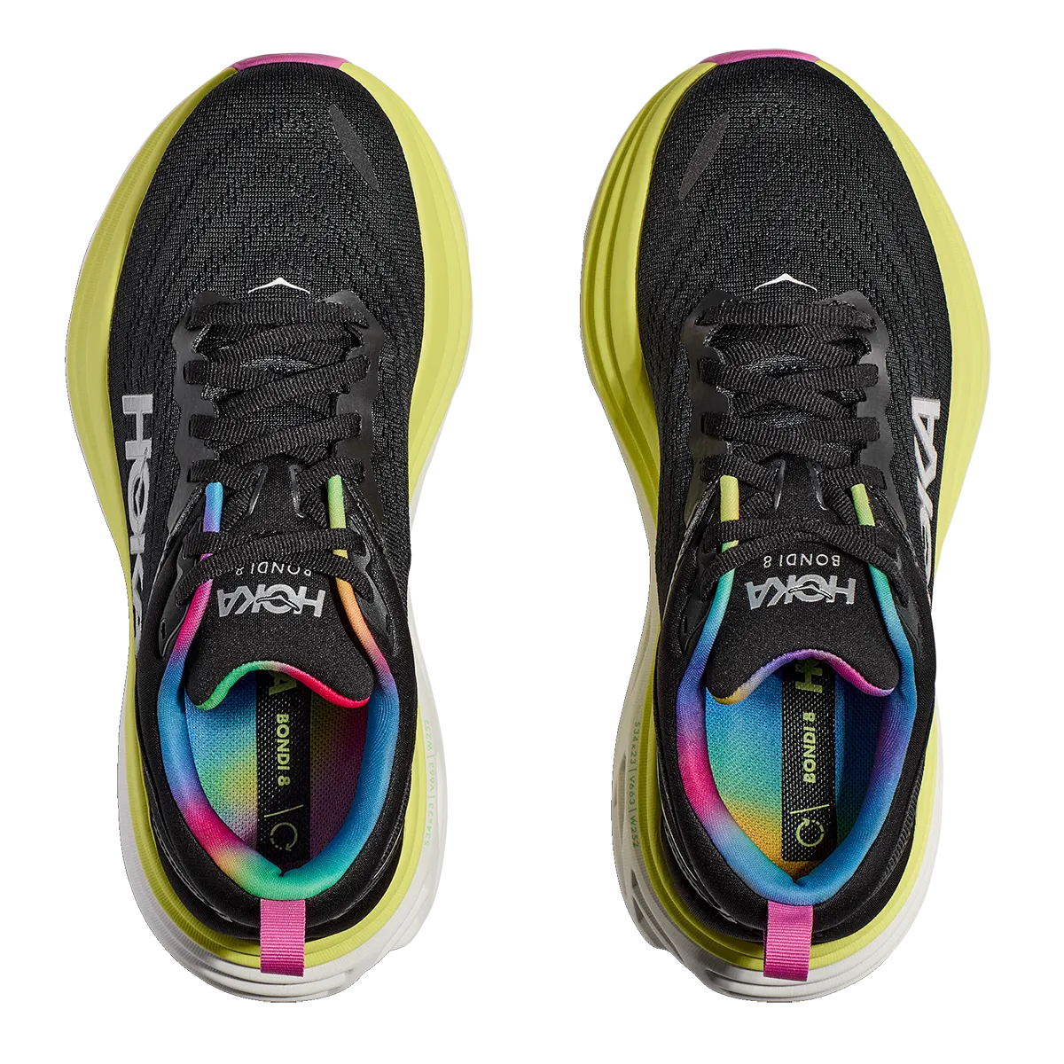 Hoka Bondi 8 - Noir - Lueur d'agrumes