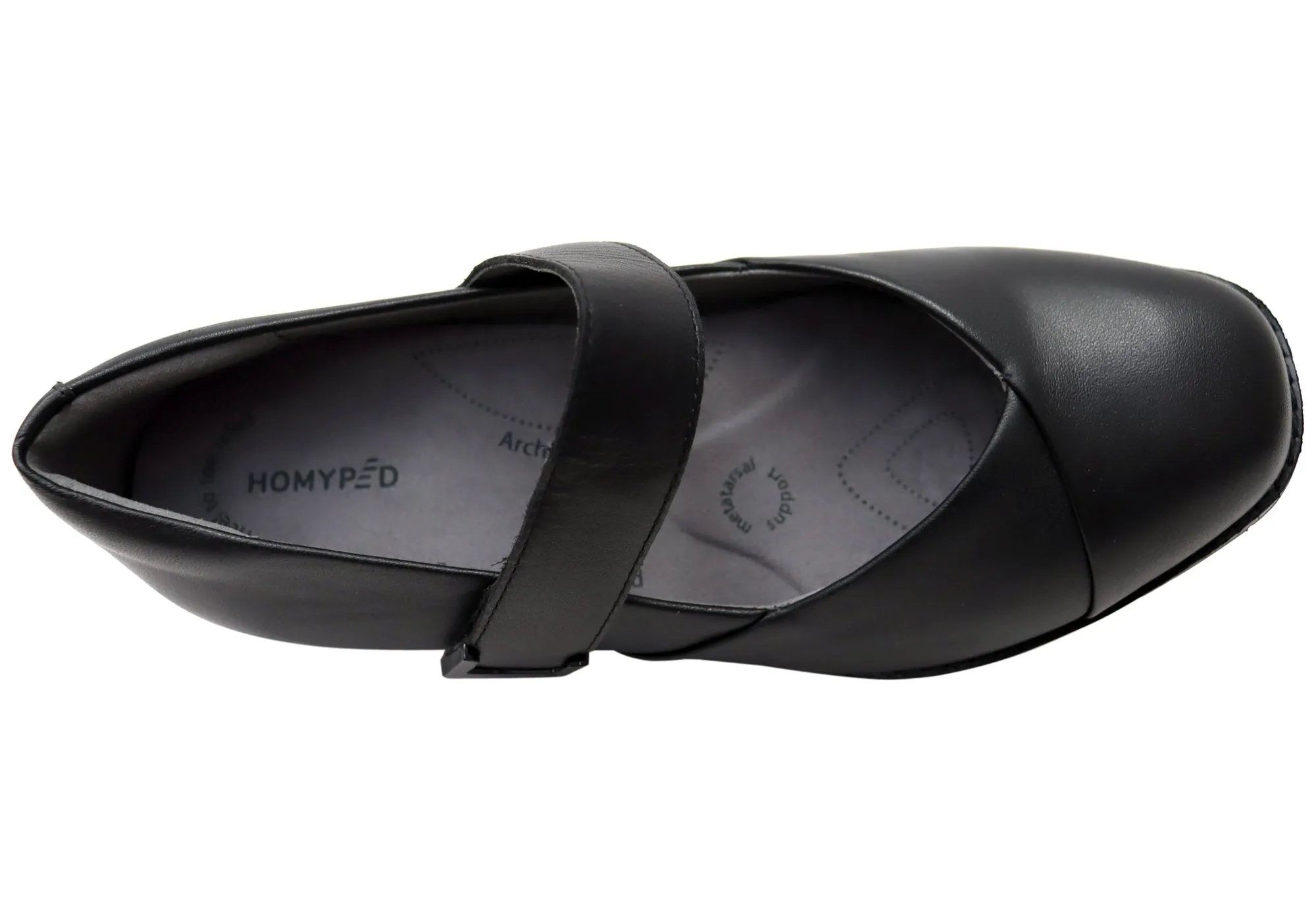 Homyped Luxueuses Chaussures Mary Jane à Plateforme en Cuir pour Femme Homyped