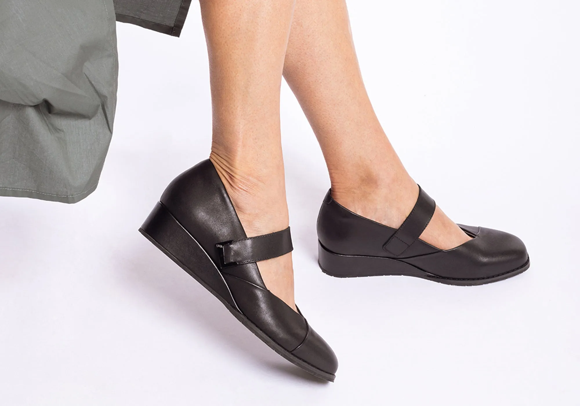 Homyped Luxueuses Chaussures Mary Jane à Plateforme en Cuir pour Femme Homyped