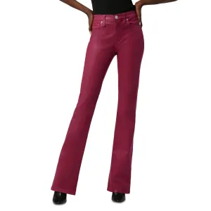 Hudson Womens Barbara High Rise Coated Bootcut Jeans