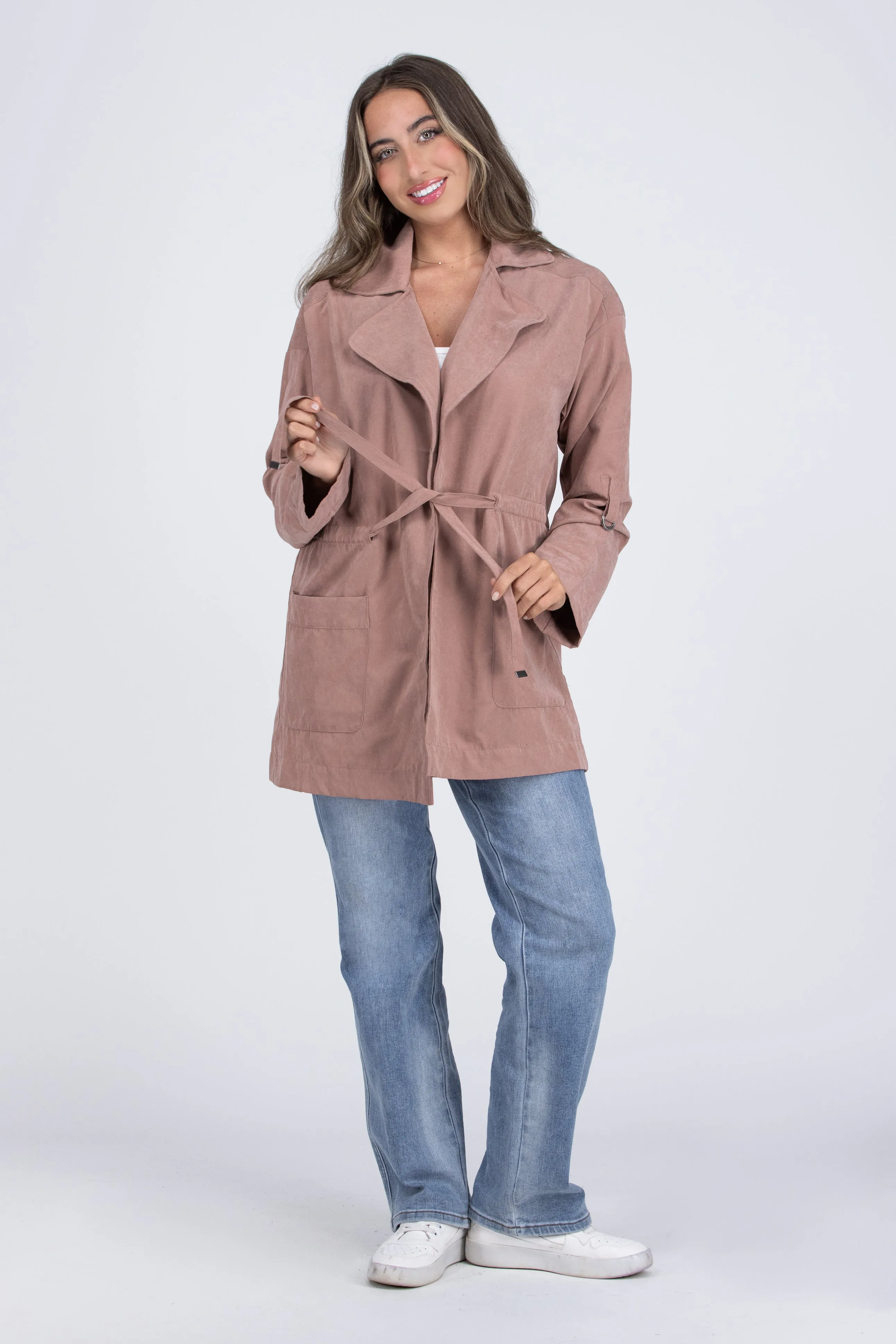 Veste Femme du Matin Sans Fermeture Avant à Cordons