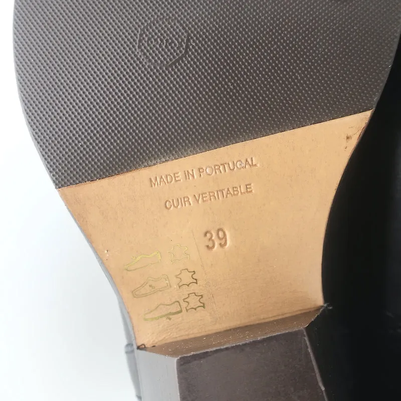 Isabel Marant Dandrea Bottes Western en Cuir Noir & Suède Taille 39