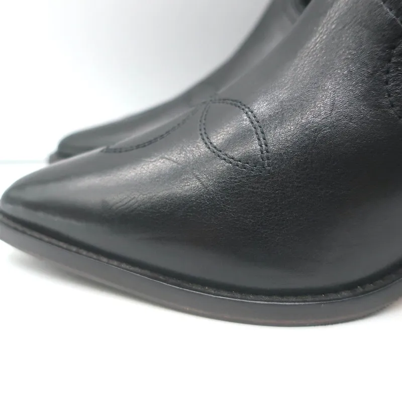 Isabel Marant Dandrea Bottes Western en Cuir Noir & Suède Taille 39