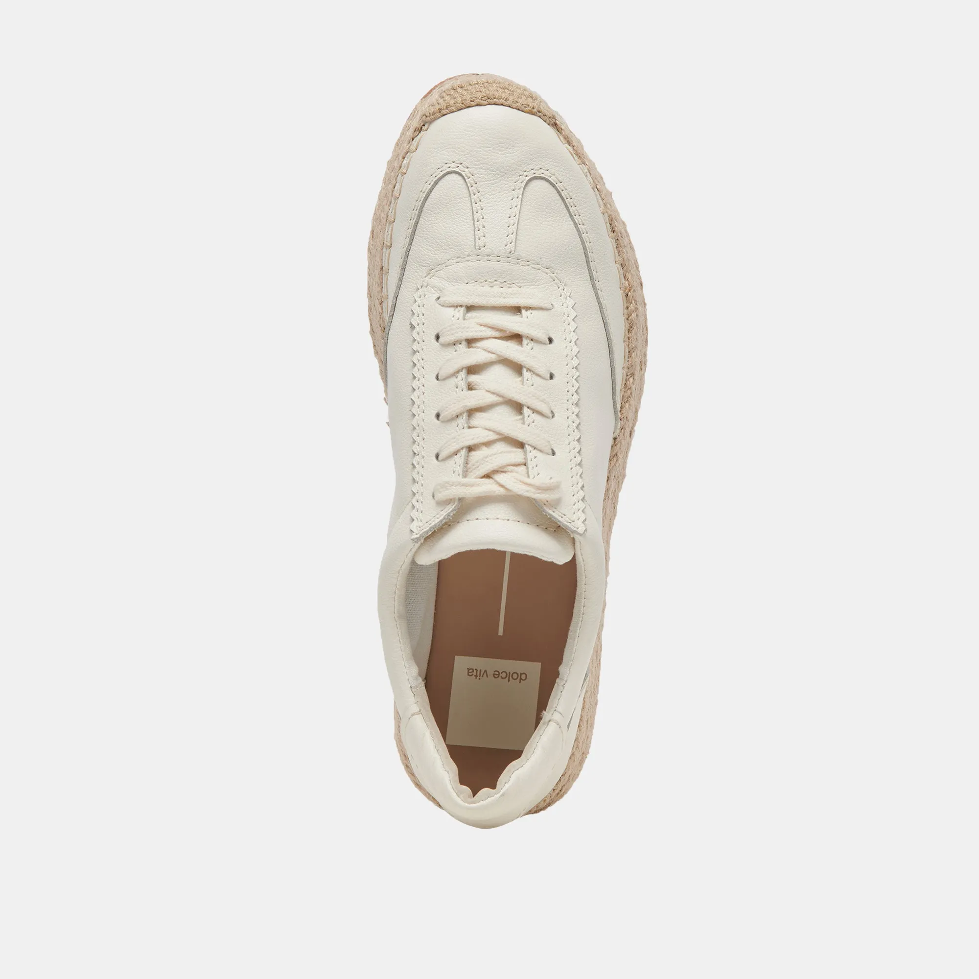 JAJA SNEAKERS CUIR BLANC