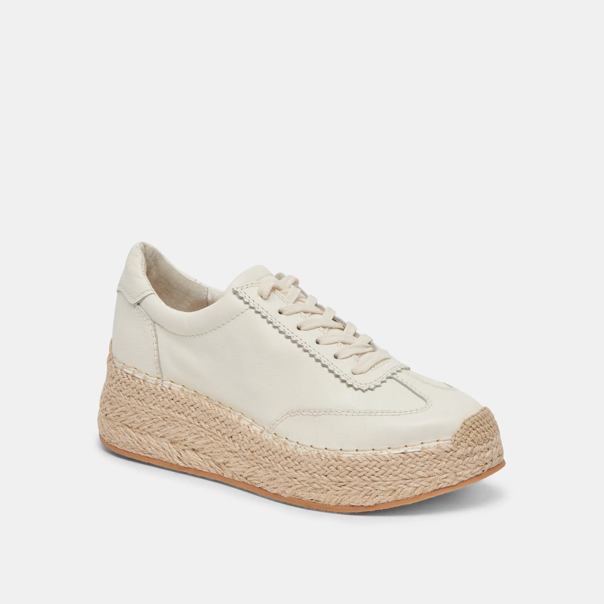 JAJA SNEAKERS CUIR BLANC