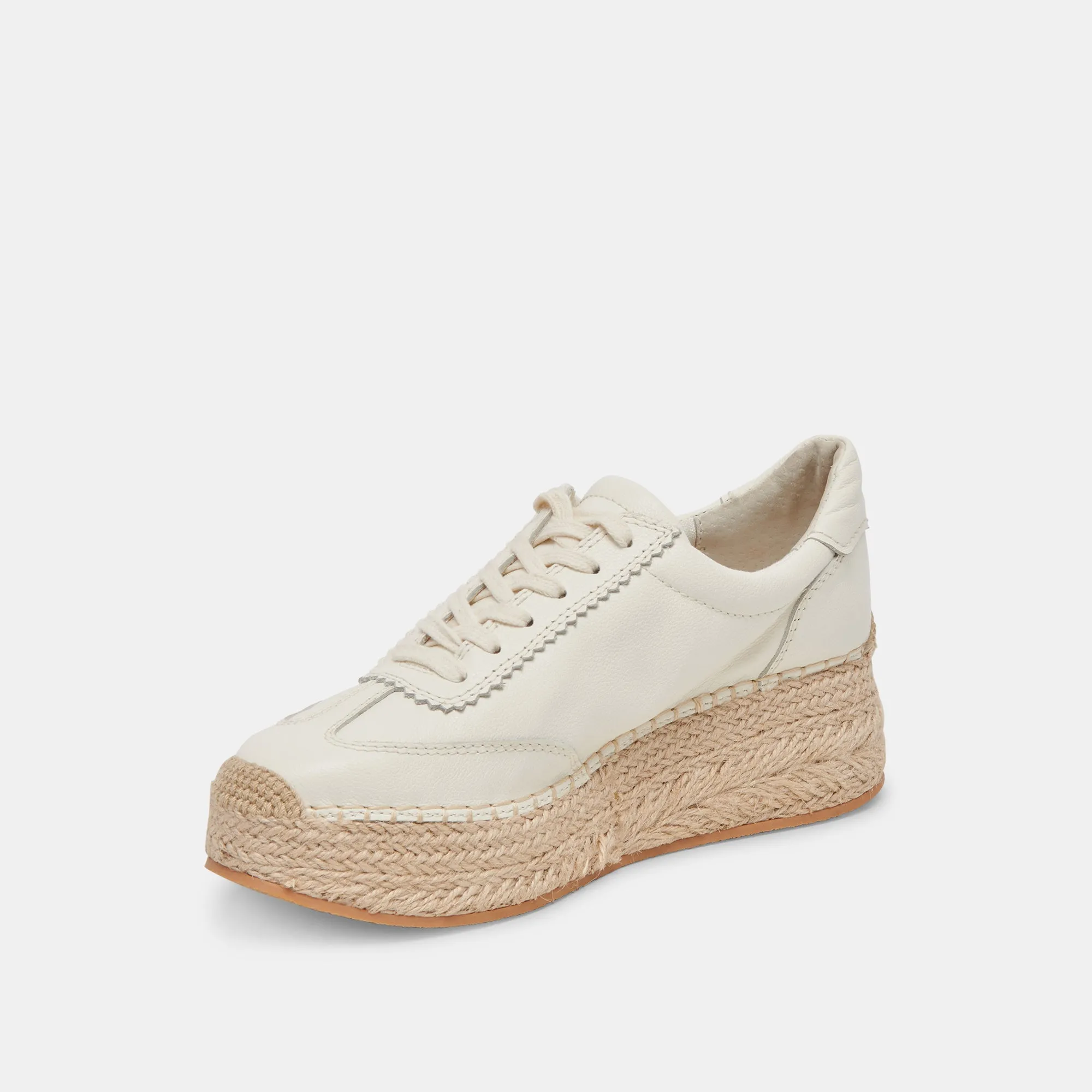 JAJA SNEAKERS CUIR BLANC