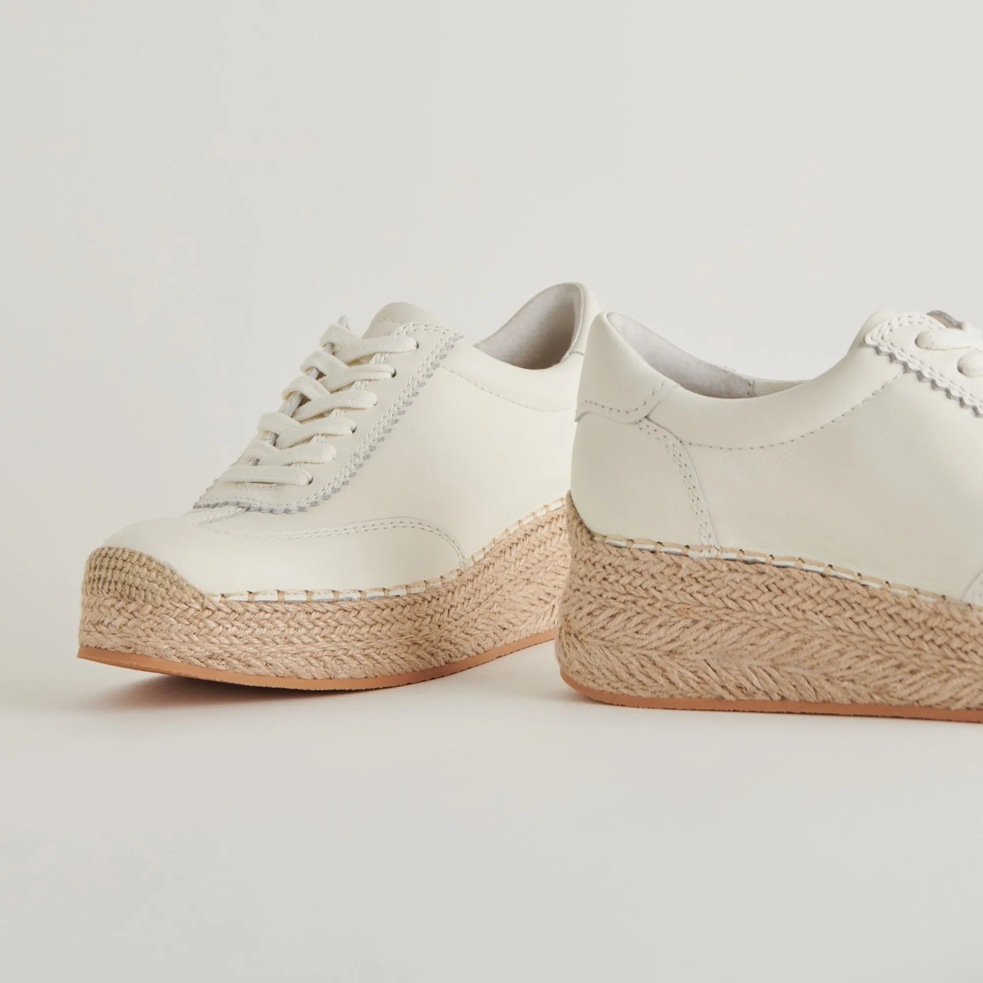 JAJA SNEAKERS CUIR BLANC