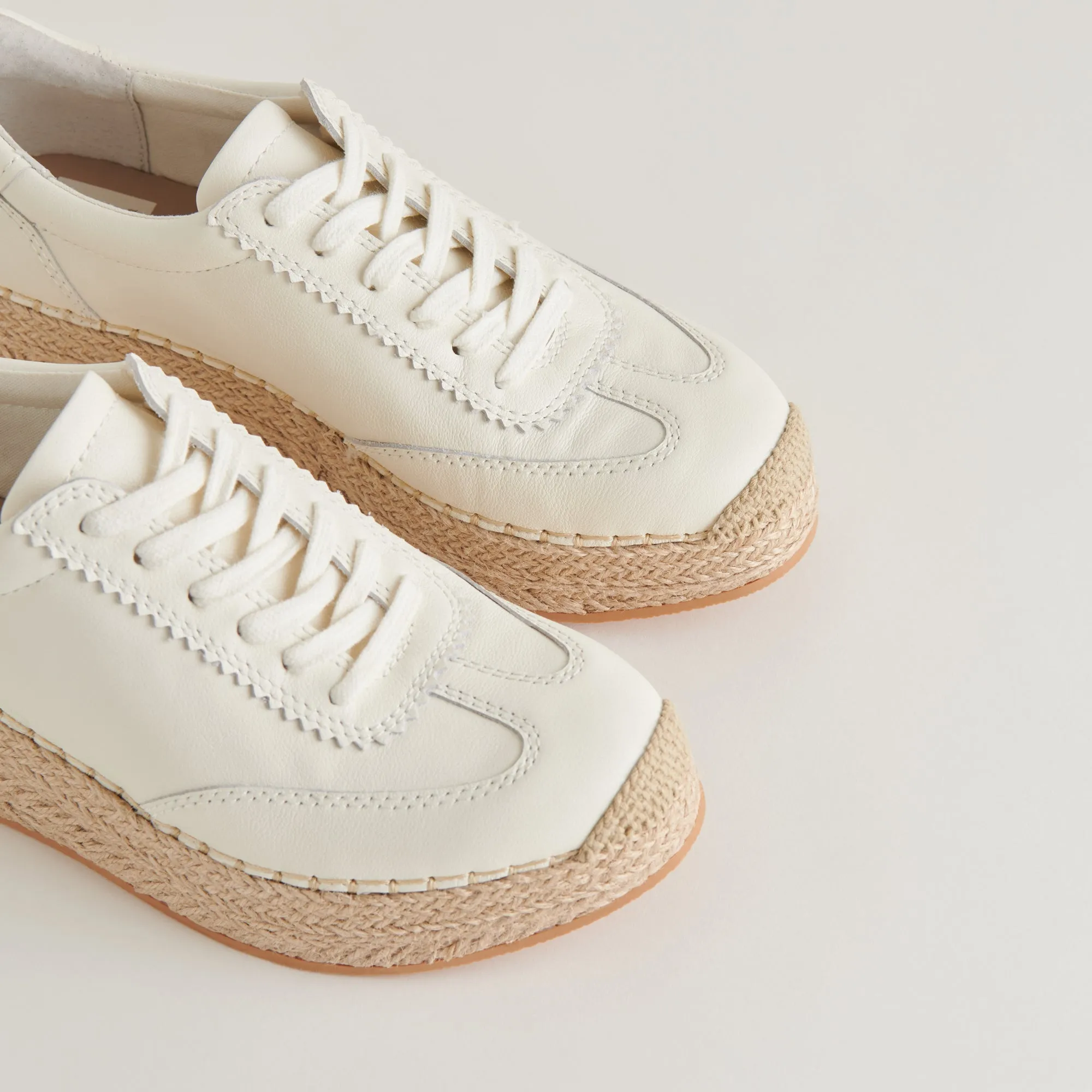 JAJA SNEAKERS CUIR BLANC