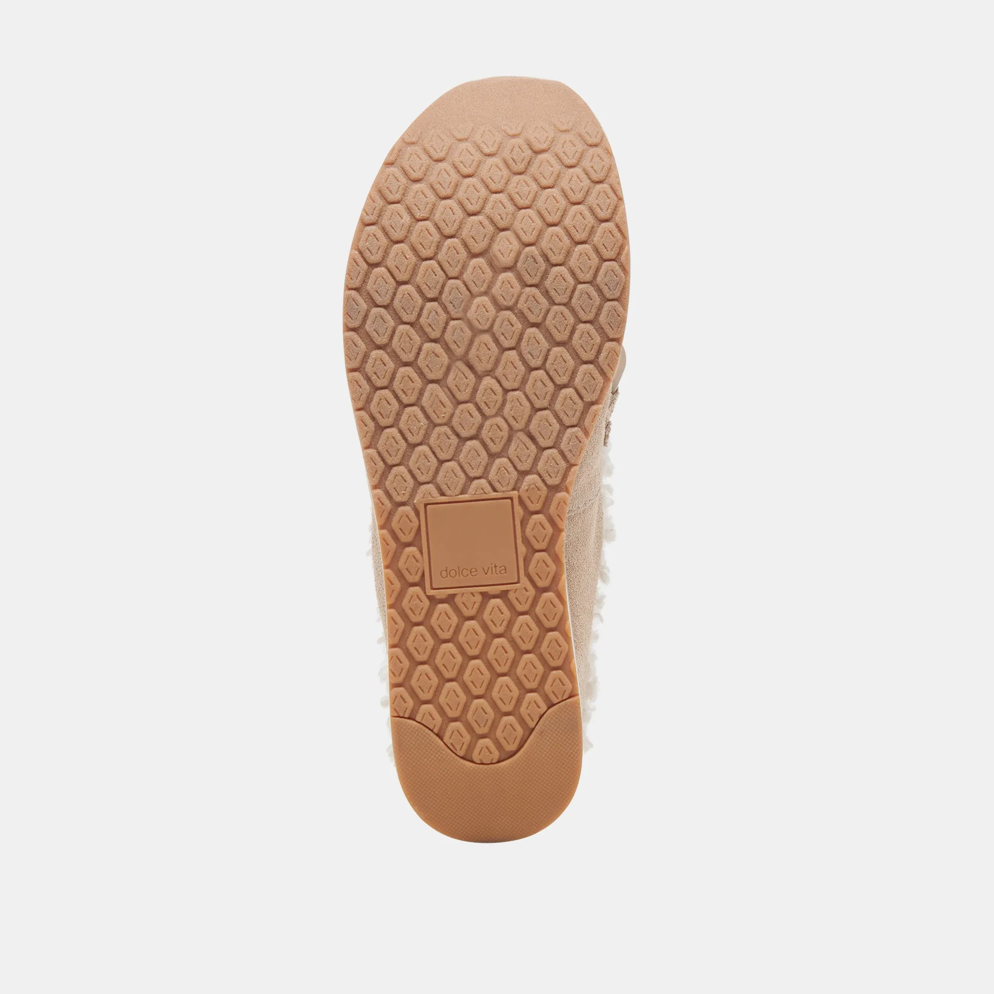 JAMEY Baskets en Daim Taupe Doublées