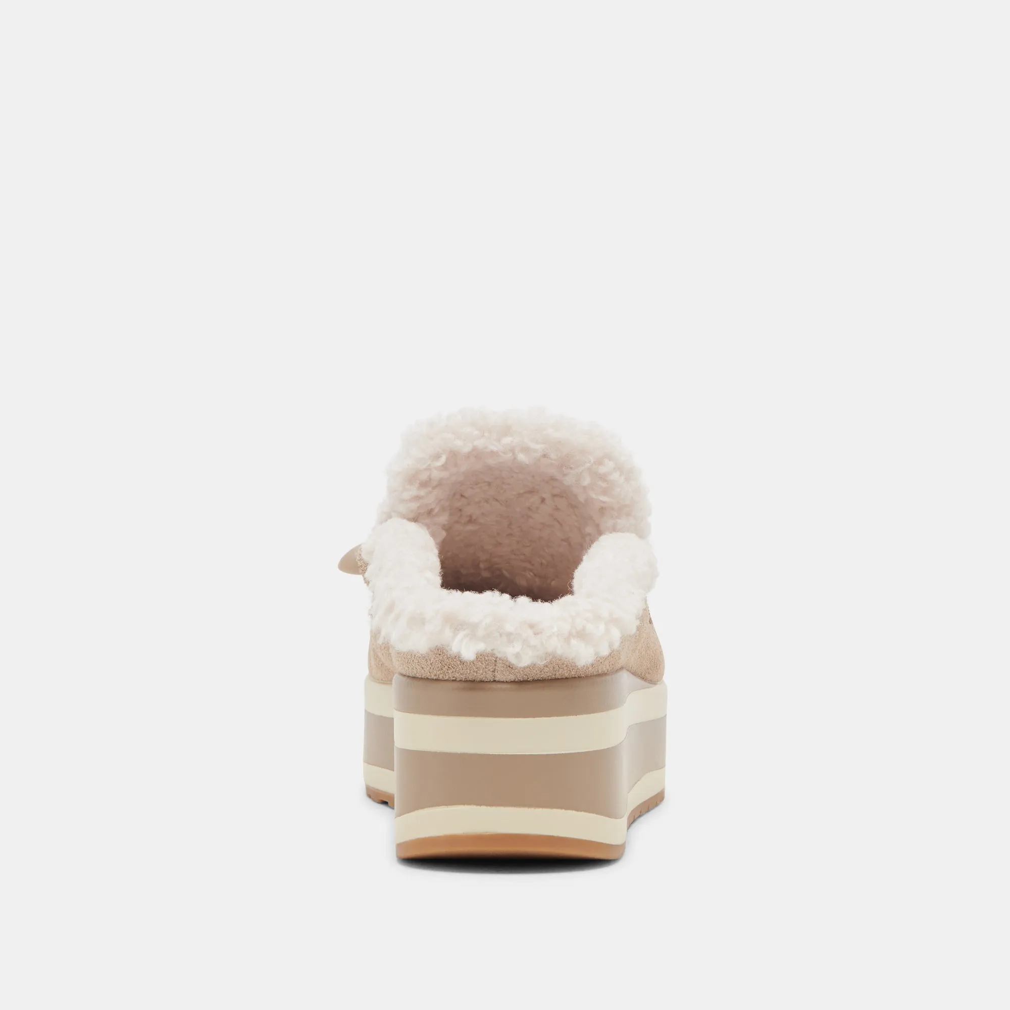 JAMEY Baskets en Daim Taupe Doublées