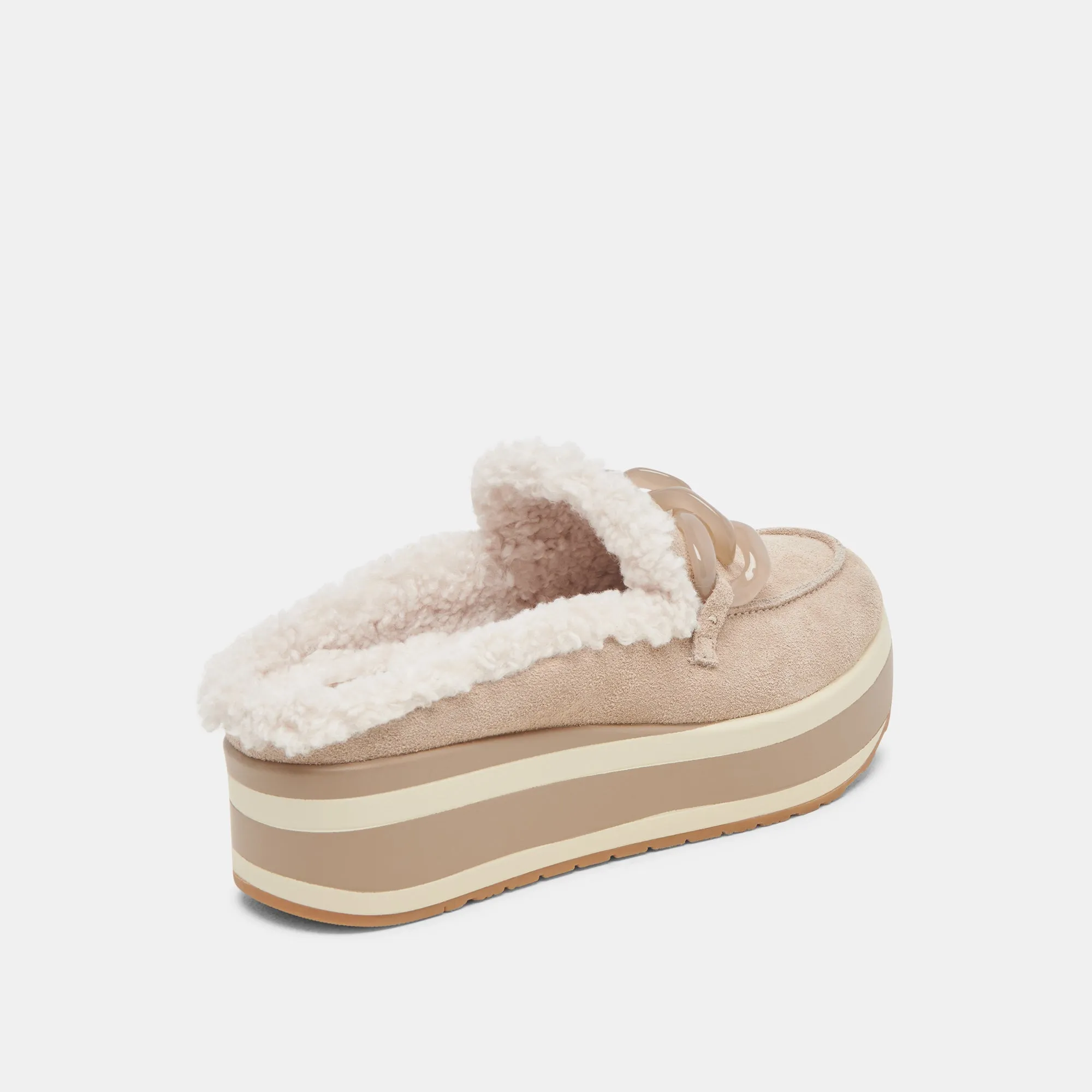 JAMEY Baskets en Daim Taupe Doublées
