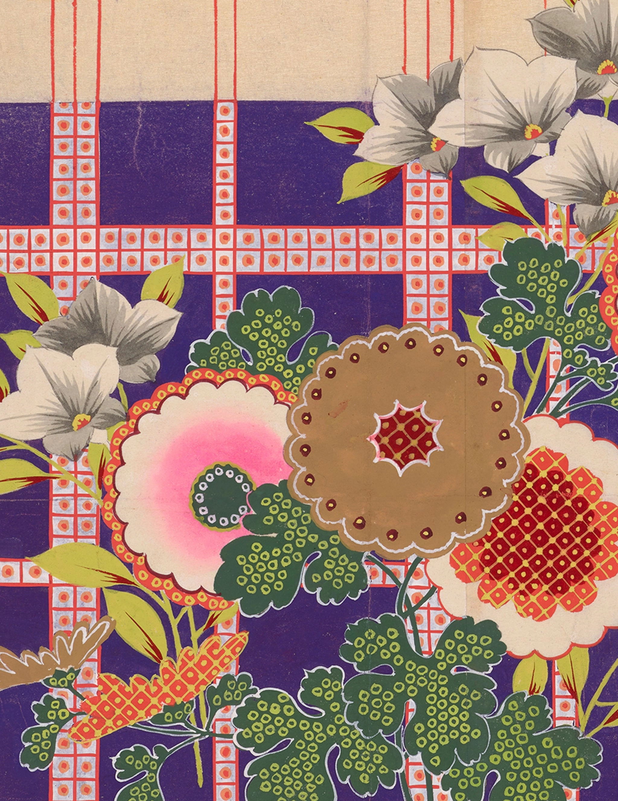 Boîte souvenir à motifs décoratifs japonais - Cartes de notes assorties