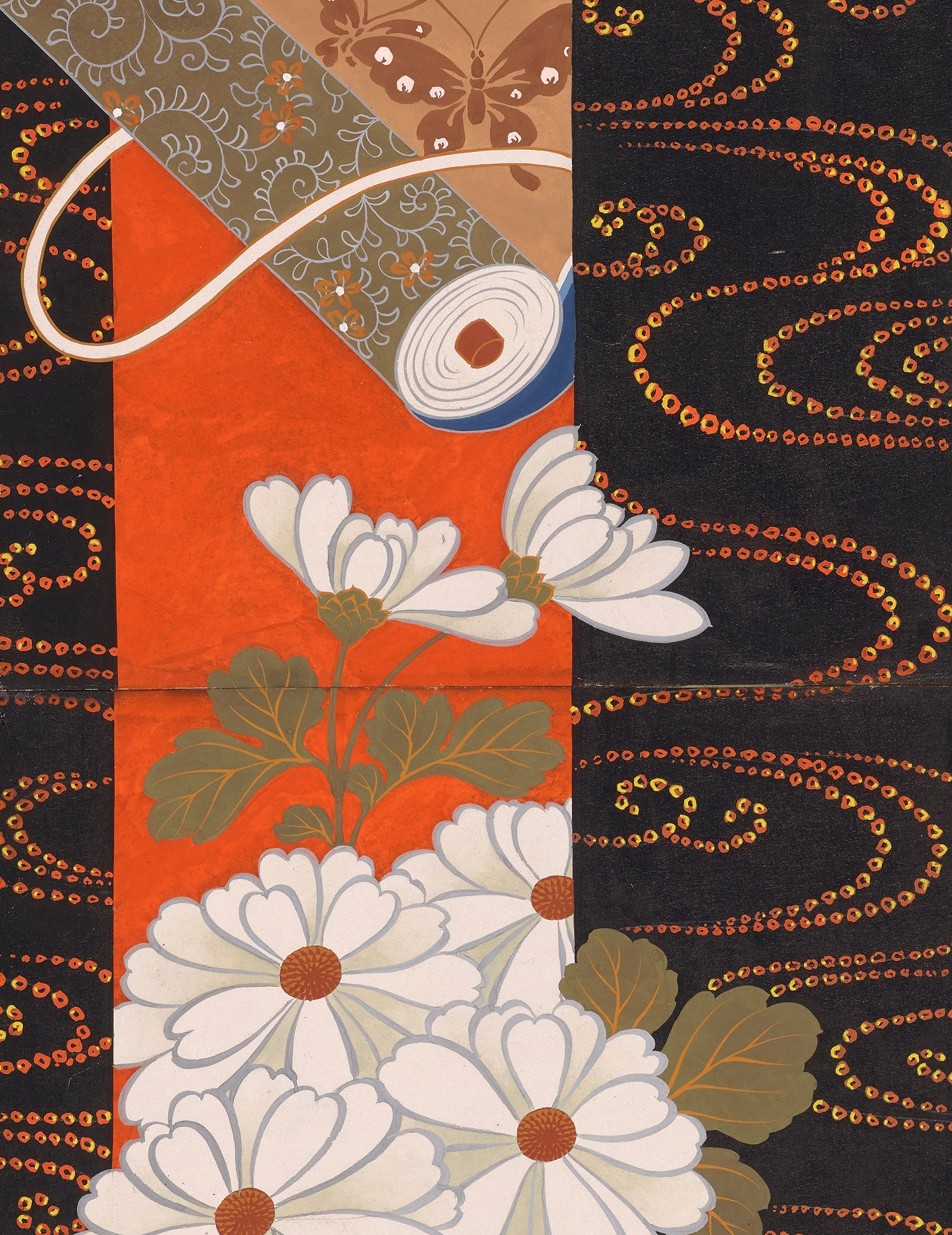 Boîte souvenir à motifs décoratifs japonais - Cartes de notes assorties