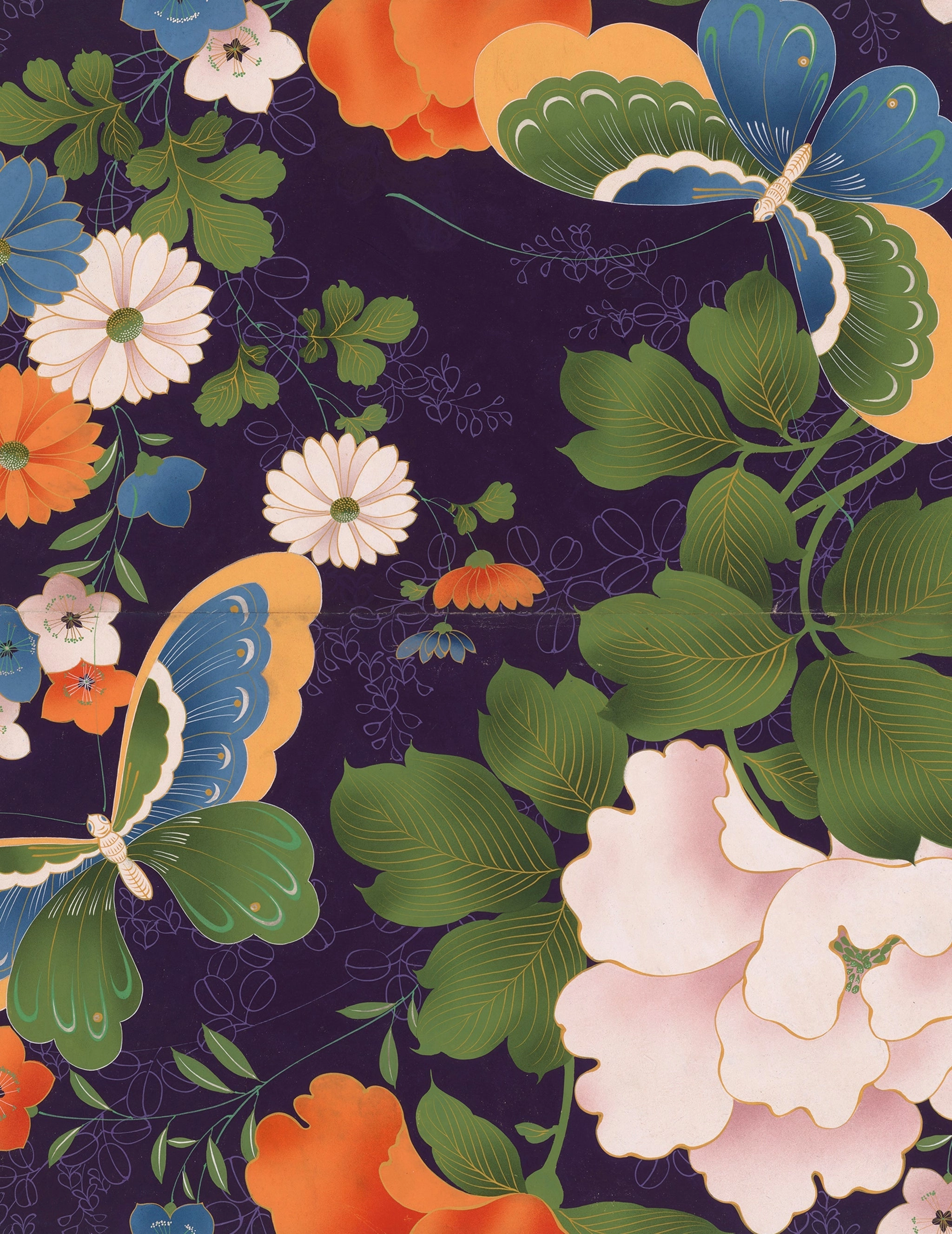 Boîte souvenir à motifs décoratifs japonais - Cartes de notes assorties
