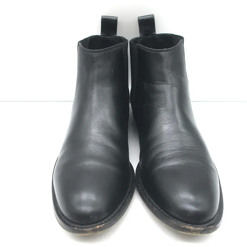 Bottes Chelsea Jenni Kayne en cuir noir taille 37.5, bottes plates à la cheville