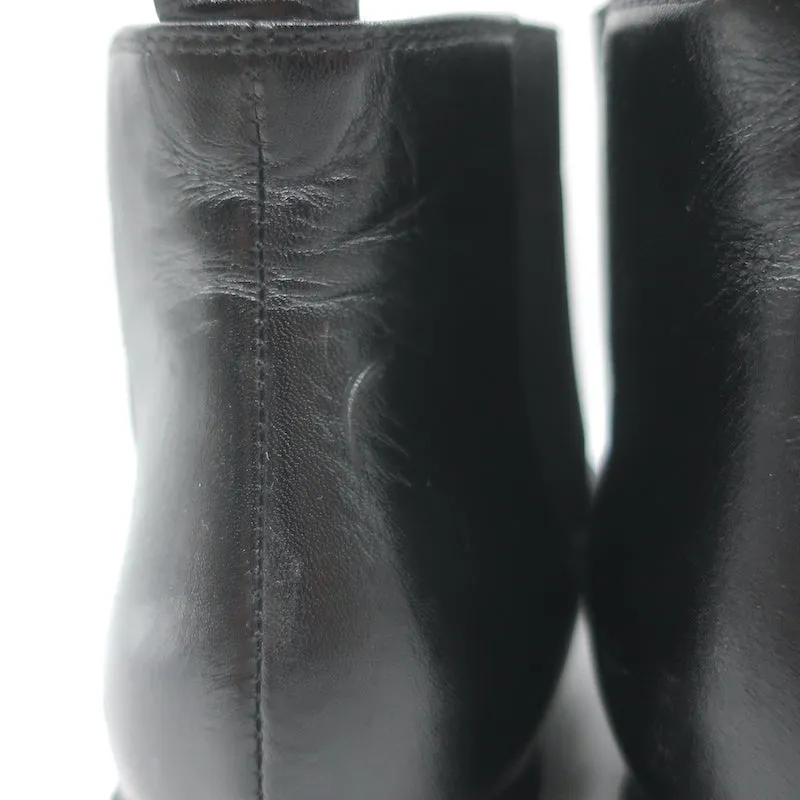Bottes Chelsea Jenni Kayne en cuir noir taille 37.5, bottes plates à la cheville