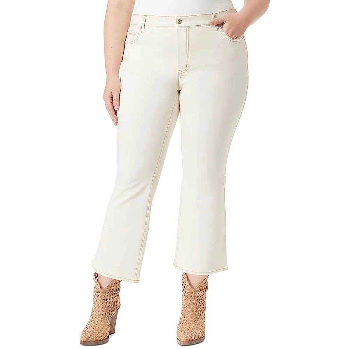 Jessica Simpson Femmes Plus Charmed Flare Denim Jeans à la Cheville