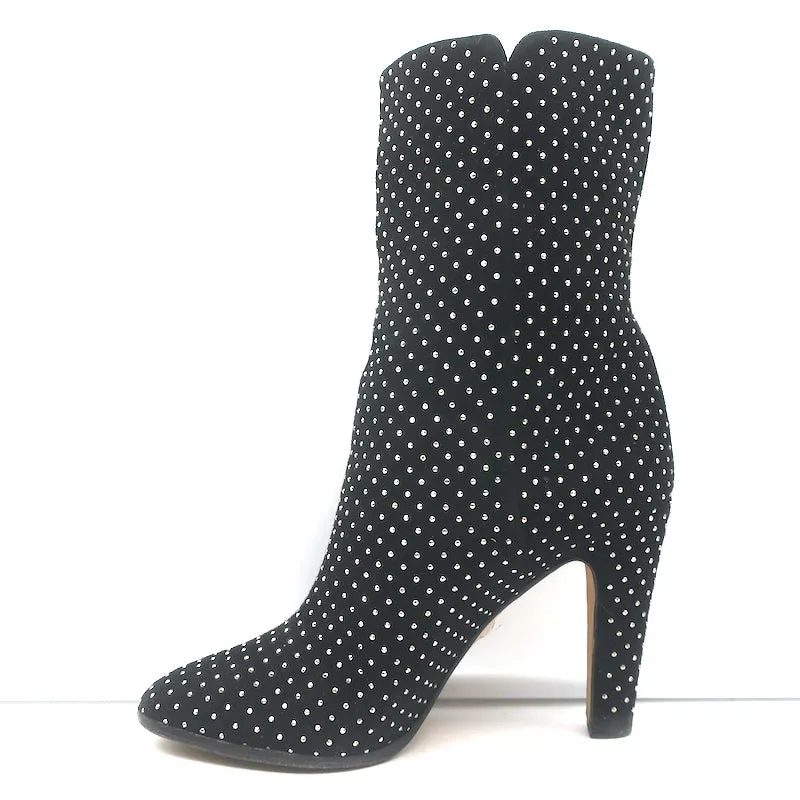 Bottes cheville Jimmy Choo Tari à clous en daim noir Taille 39.5