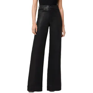 Joe's Womens Mia High Rise Coated Wide Leg Jeans
