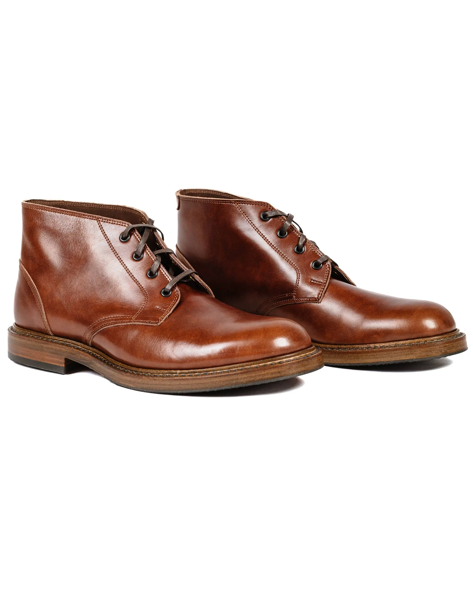 John Lofgren Bootmaker Les Bottes Chukka Inébranlables en Veau Brun