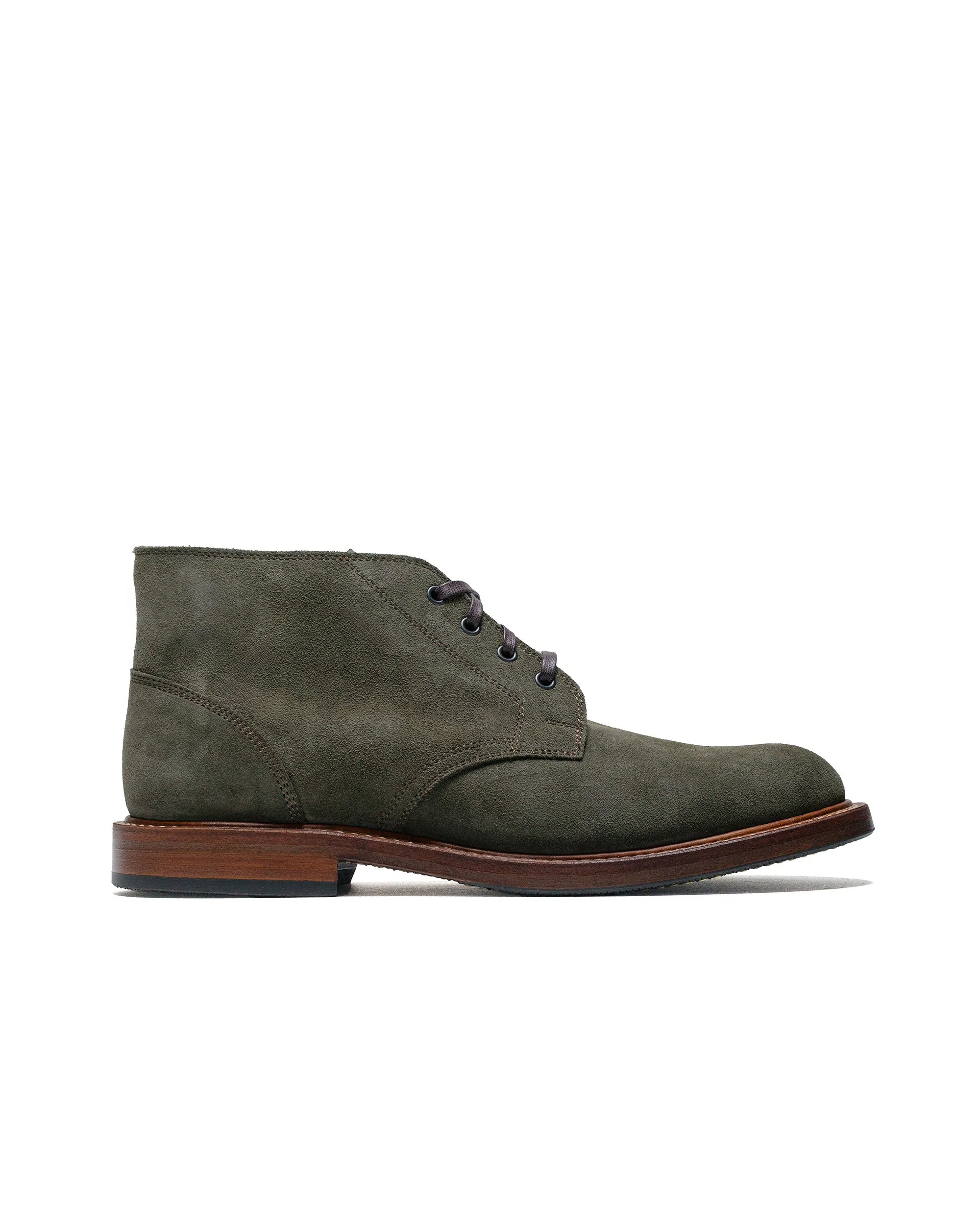 John Lofgren Bootmaker Les Bottes Chukka Inébranlables en Suède Japonais Olive