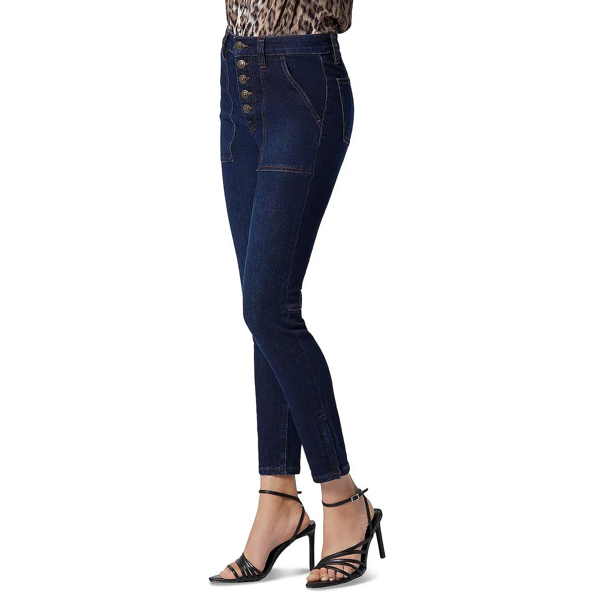 Joie Jeans Femme Slim Lavage Foncé à Taille Haute