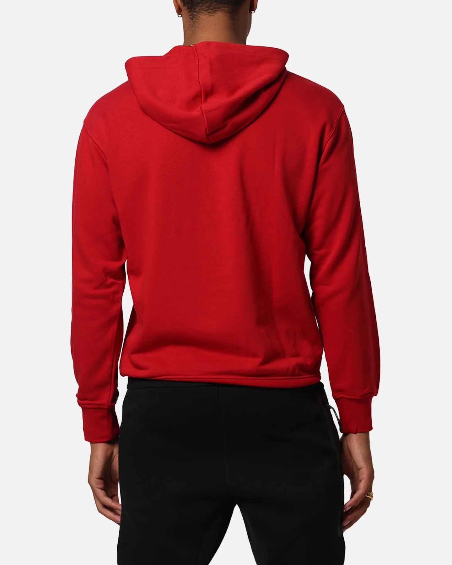 Pull à capuche en polaire Jordan Brooklyn Rouge de gym/Blanc