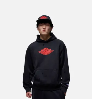 Jordan Clothing Rare Air Fleece Pullover Mens Hoodie - Black/Red