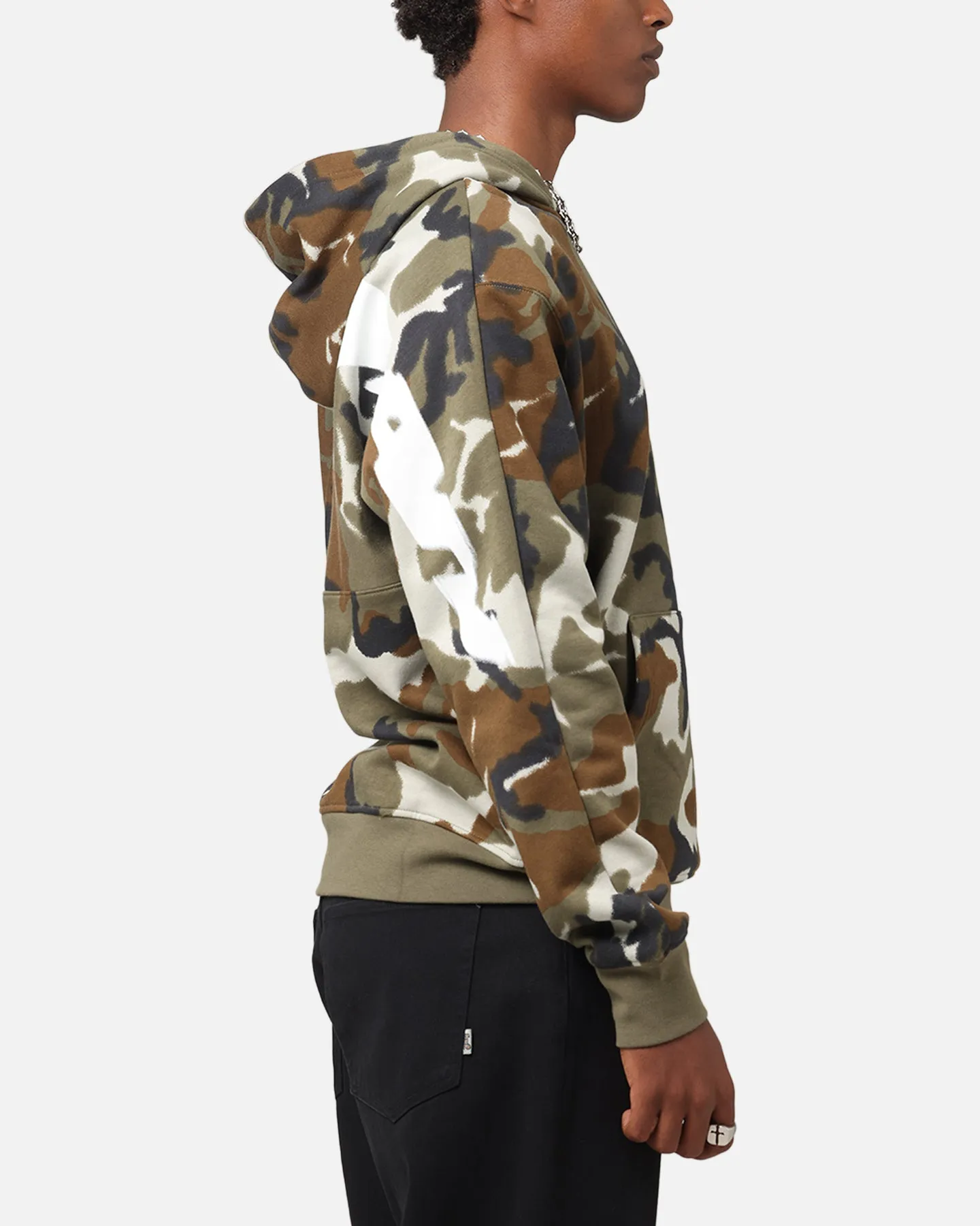 Pullover à capuche camouflage Jordan Jumpman MVP Statement vert olive clair