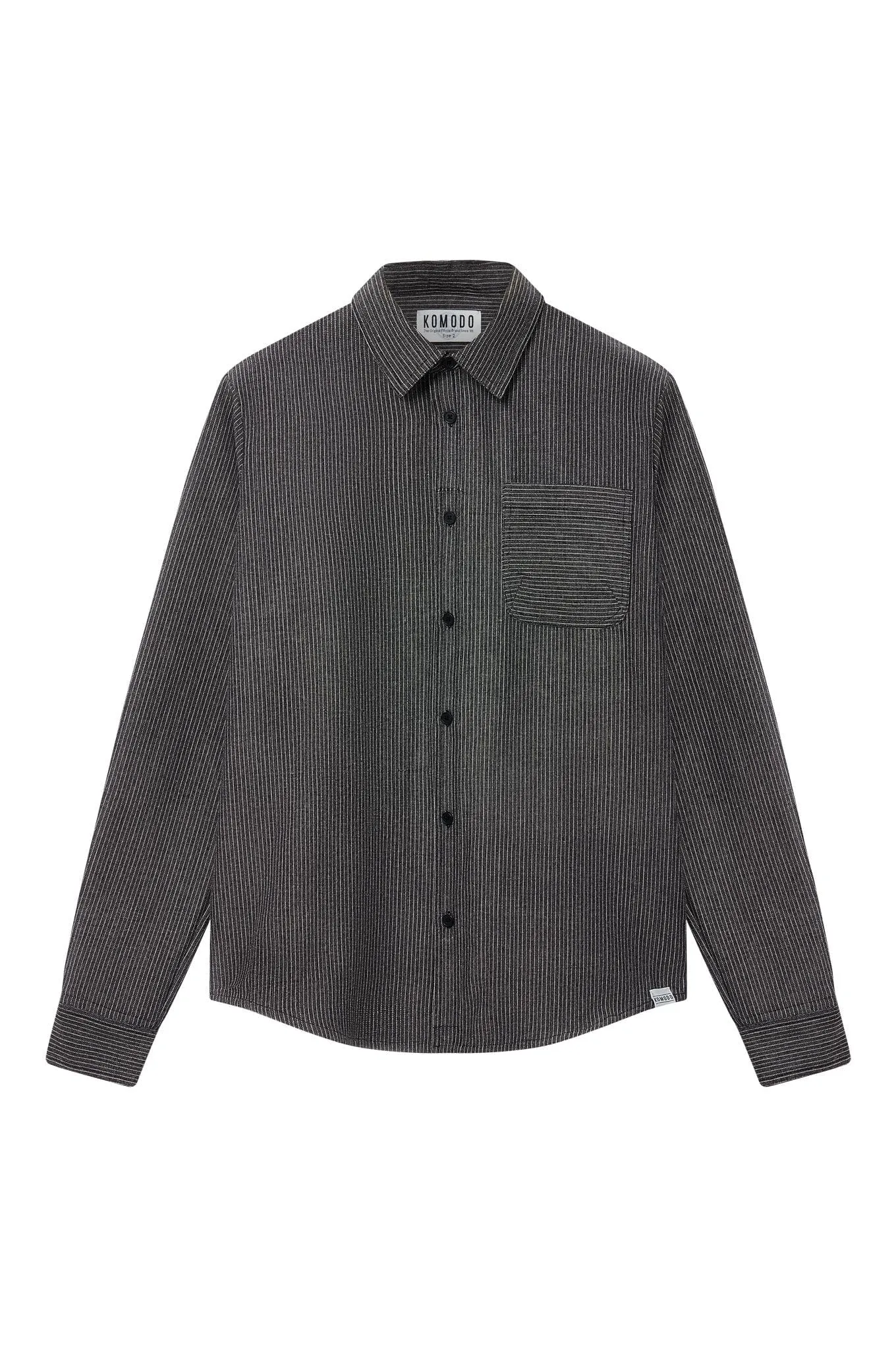 Chemise pour Hommes Jude en Coton Biologique | Rayures Monochromes